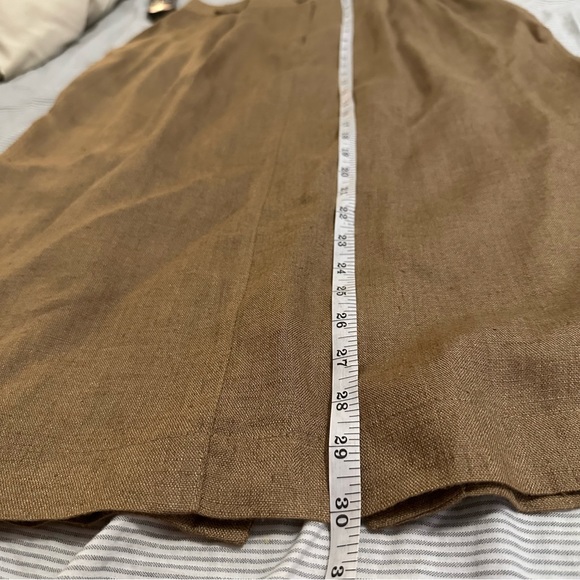 Vintage 1970s tan midi skirt - Picture 7 of 10